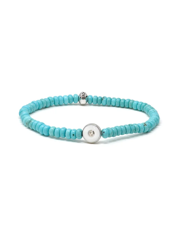 Jac+Jo Soul Turquoise Rondelle Enamel Bracelet