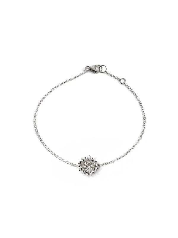 Hope Pavé Sunflower Bracelet