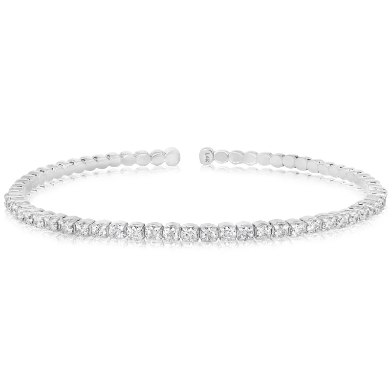 1 Carat Diamond Flex Cuff Bracelet