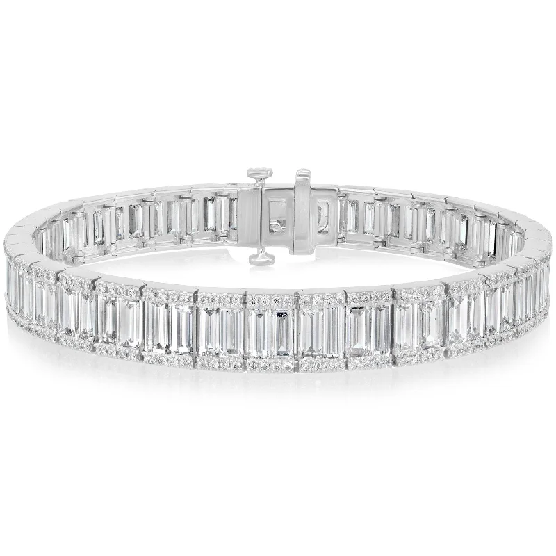 15.7 Carat Diamond Baguette Bracelet