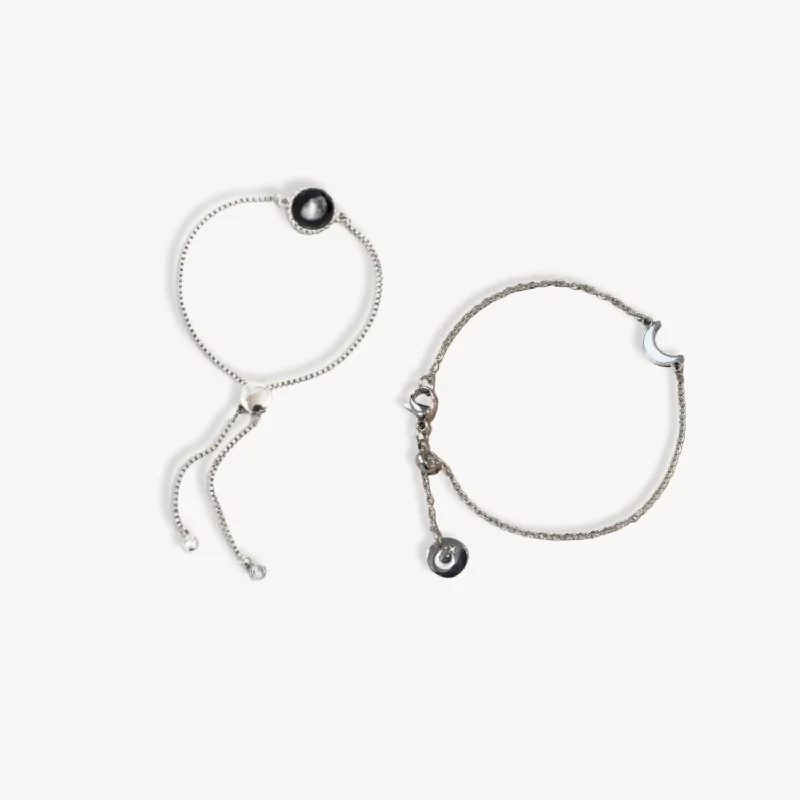 Carina Twist and Lumina Crescent Bracelet Bundle