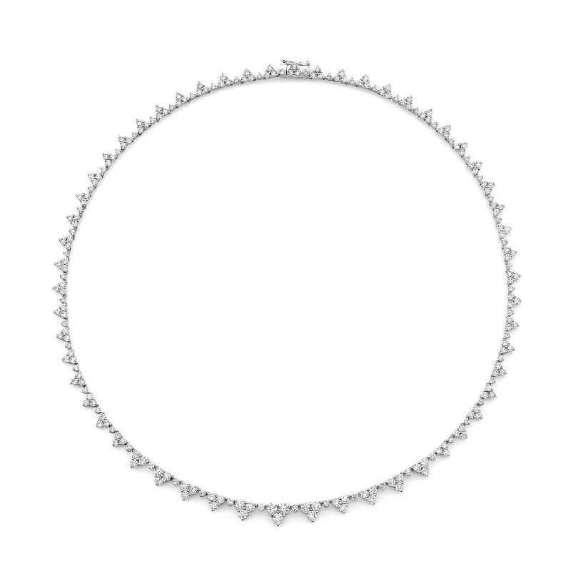 Anita Ko 18K White Gold Diamond Choker Necklace