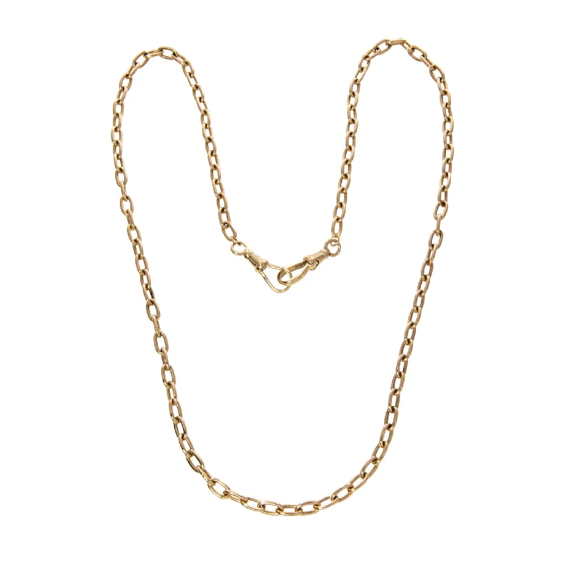 Estate 14K Gold Open Link Chain Necklace