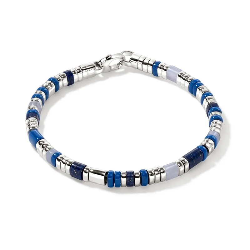 JOHN HARDY Blue & White Slim Colorblock Bracelet