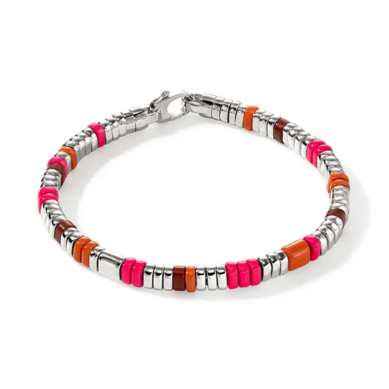 JOHN HARDY Pink & Orange Slim Colorblock Bracelet