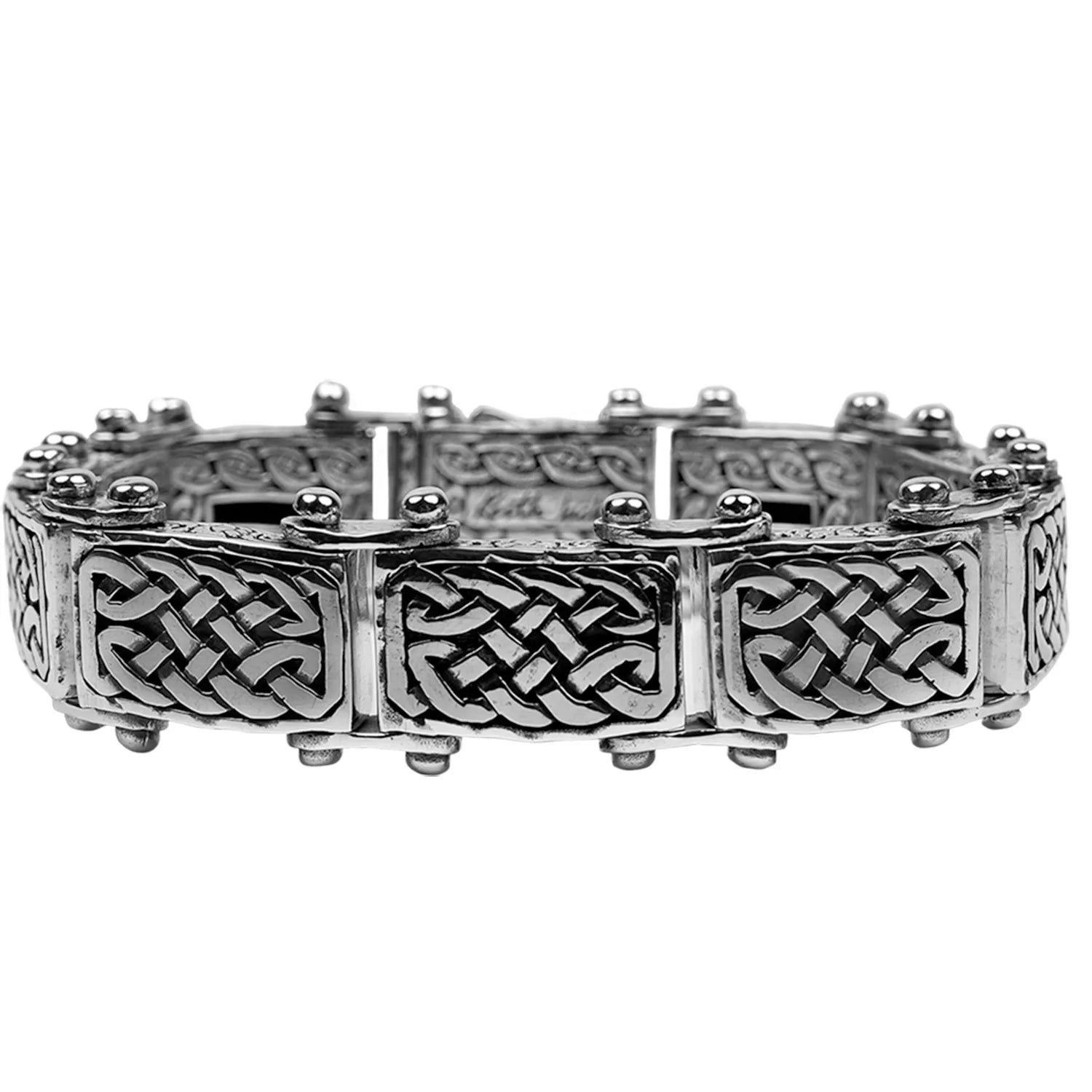 Keith Jack Sterling Silver Oxidized Celtic Knotwork Bracelet