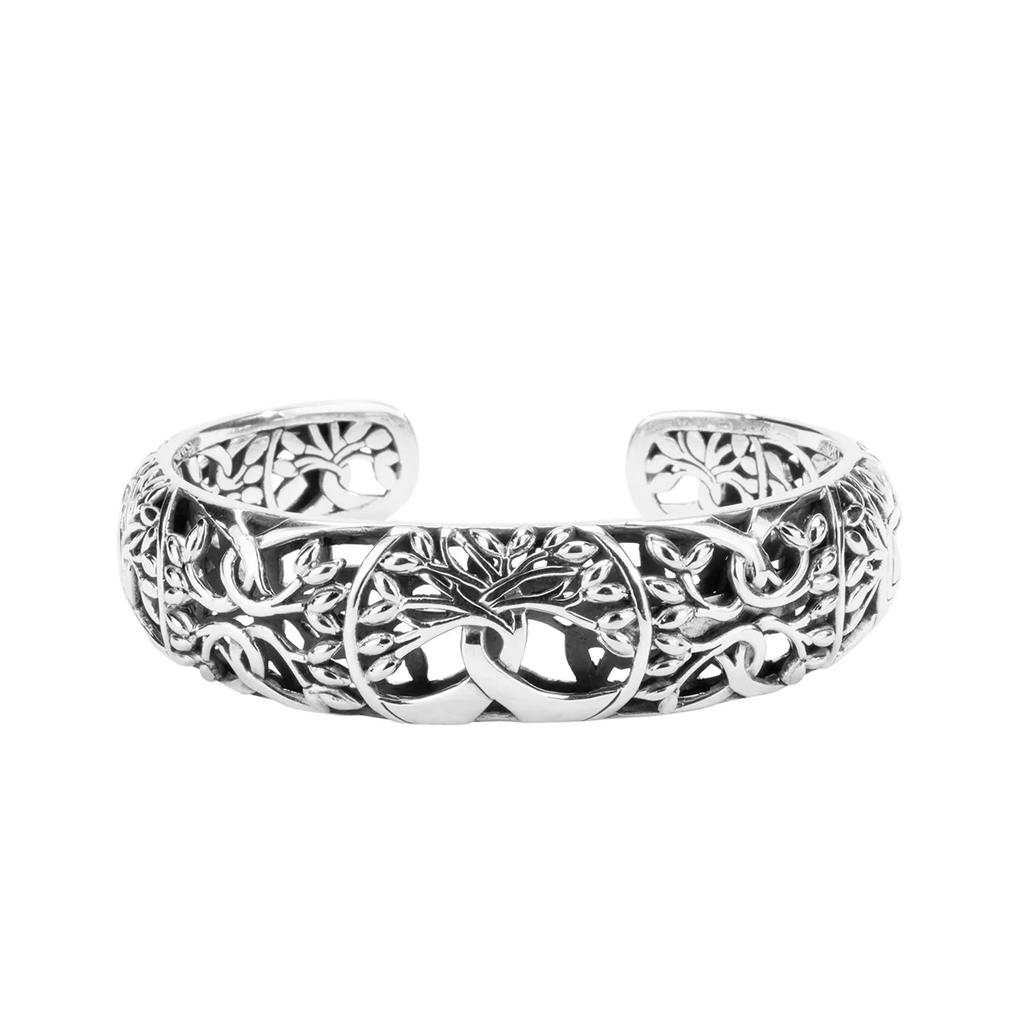 Keith Jack Sterling Silver Tree of Life Bangle