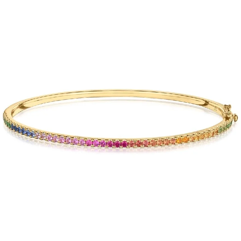 KWIAT Stackable Slim Rainbow Bangle