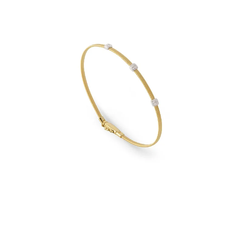 Marco Bicego Masai 18K Yellow Gold Diamond Station Bracelet