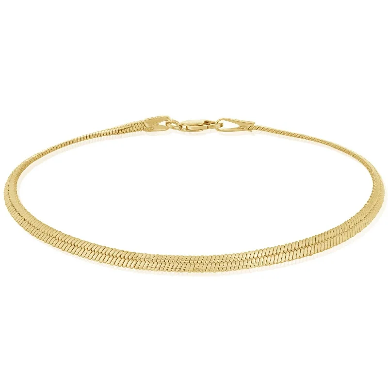 Oval Snake Chain Bracelet