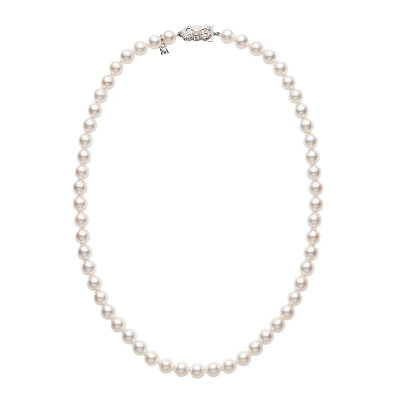 Mikimoto 18" Akoya Cultured 6.5x6mm Pearl Strand Necklace