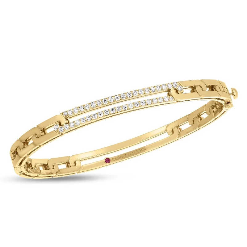 ROBERTO COIN Navarra Pave Extended Link Bangle