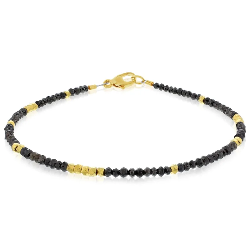 SETHI COUTURE Black Diamond Noir Bead Bracelet