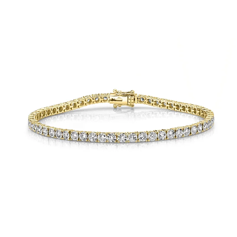 2.02CT 14K Y/G DIAMOND TENNIS BRACELET