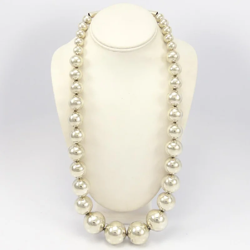 Silver Bead Necklace