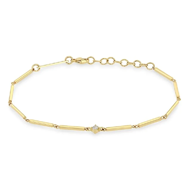 ZOE CHICCO Bar Link Diamond Bracelet